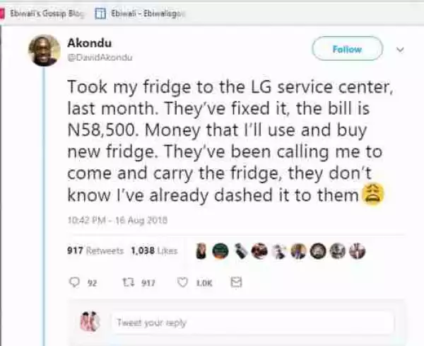 Man Goes To Repair His Fridge, When They Told Him The Price, And What He Did Next Was Hilarious